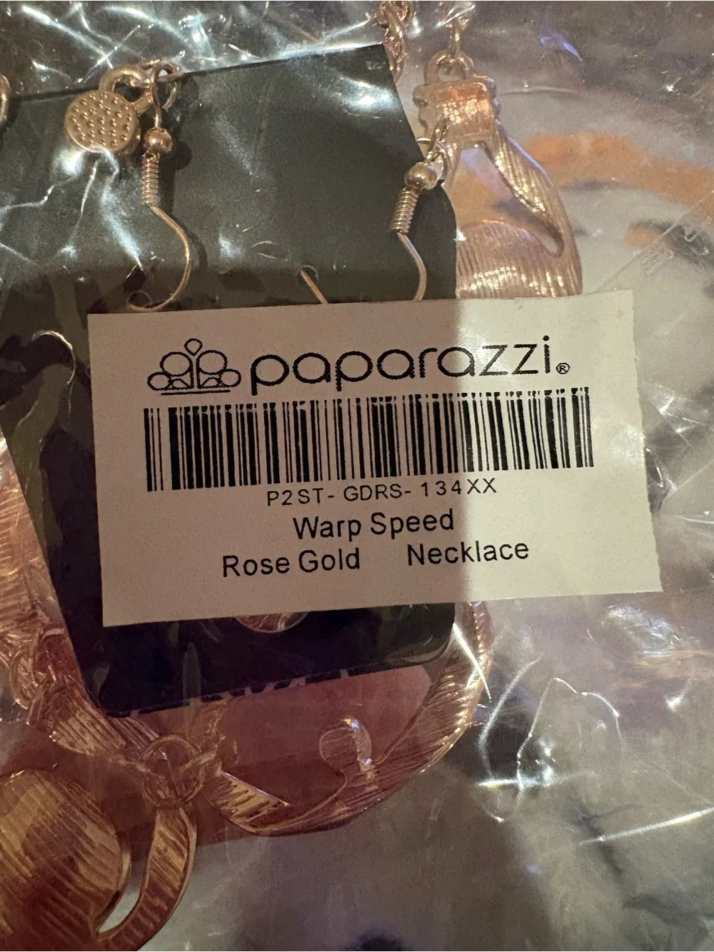 Warp Speed Rose Gold Necklace